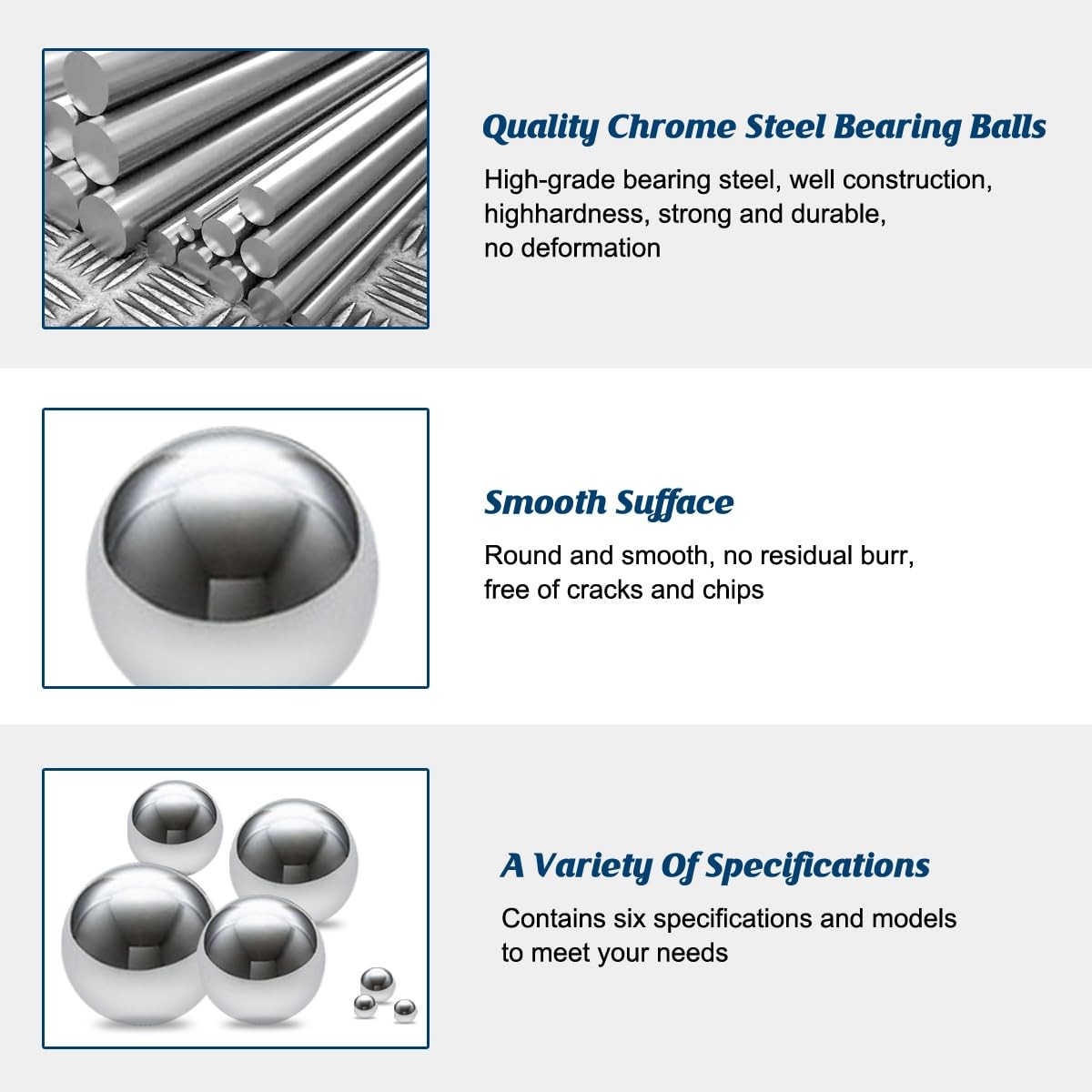 500 PCS G25 Precision Chrome Steel Bearing Balls 3mm Hardened Solid DIY Tool