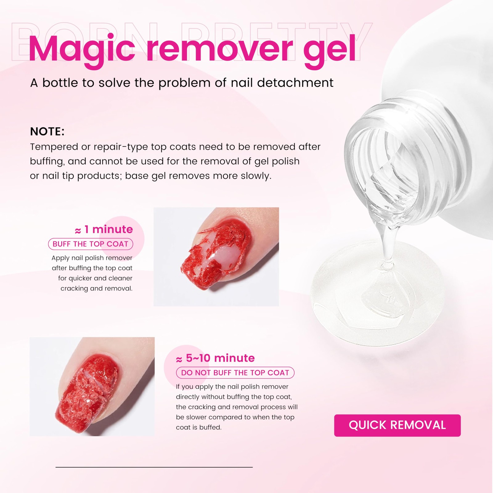 CARMEIN Gel Nail Polish Remover 15ml | Liquid Latex 2 Fl Oz (Pack of 1)