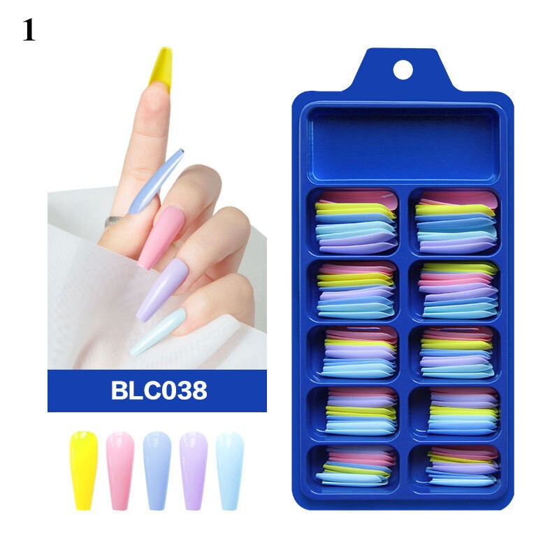 240/100X Long/Short Ballerina False NailTips Acrylic Coffin Full Cover FakeNail