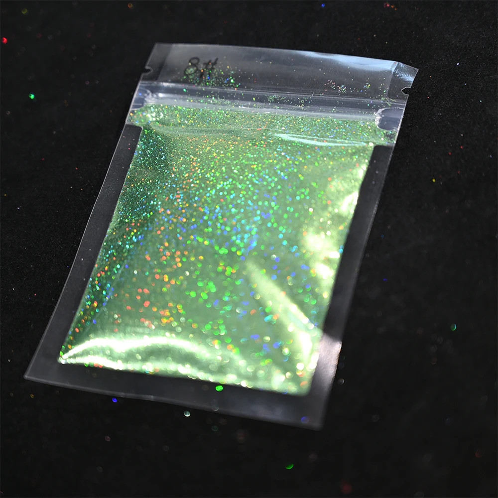 Laser Holographic Rainbow Nail Glitter 0.2MM Sparkly Nails Glitter Powder 10G/5G