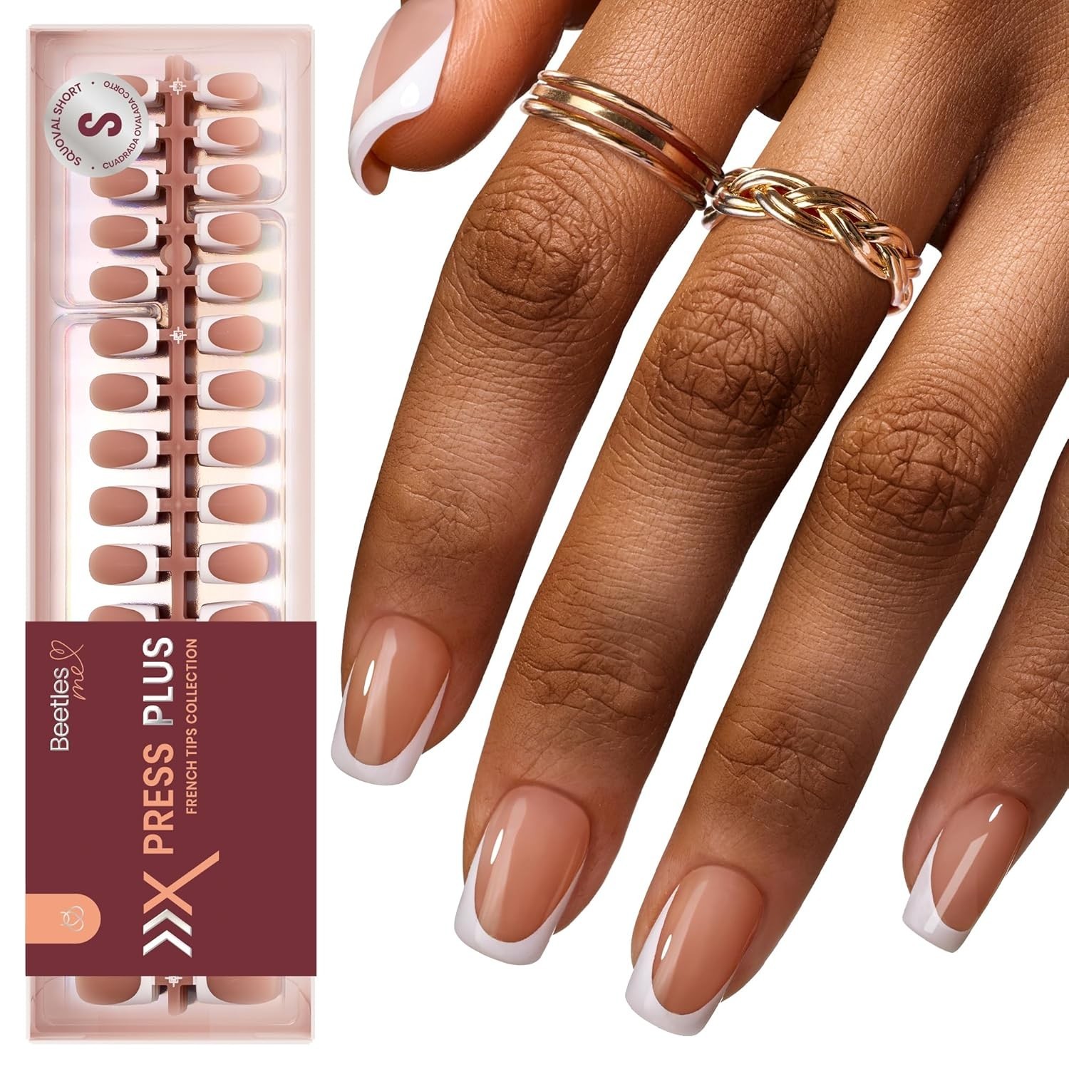 Long-Lasting 224 Pcs French Tip Fake Nails – 30+ Days Wear for Effortless Style