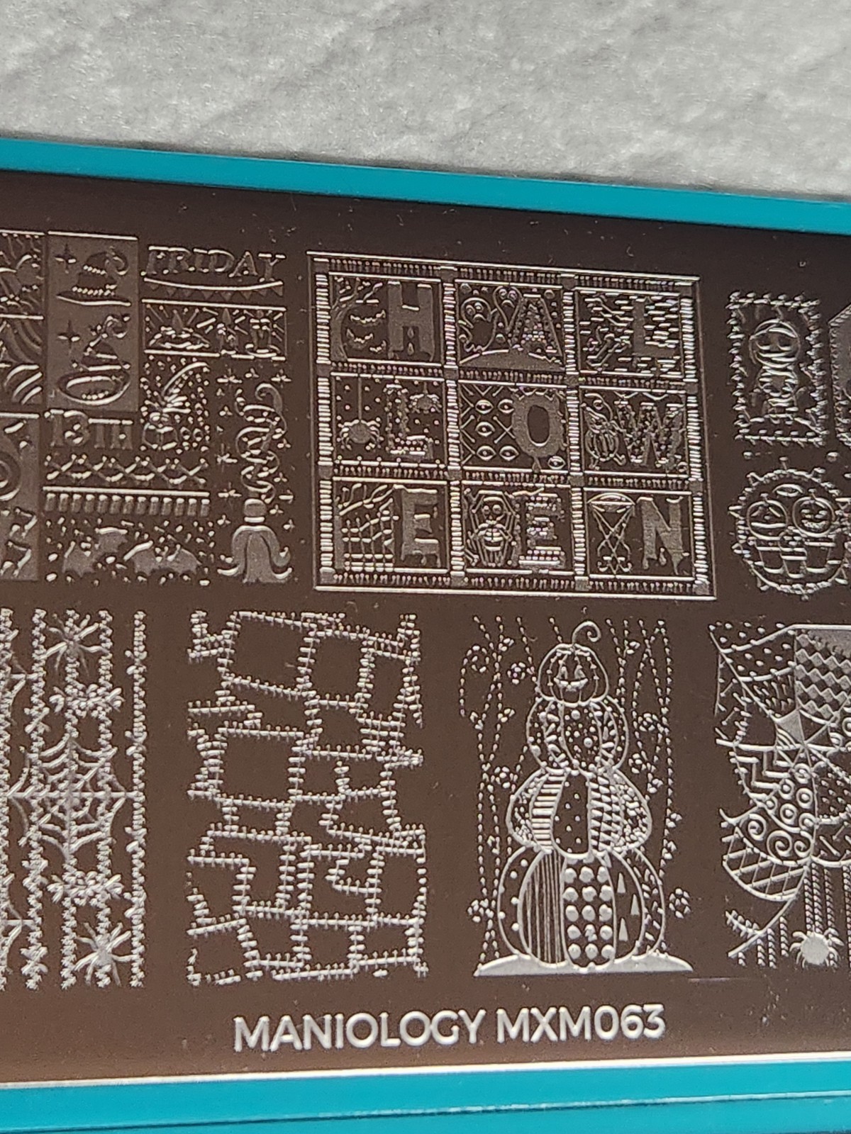 Maniology MXM063 & MXM064 Pins and Needles Nail Stamping Plates Halloween