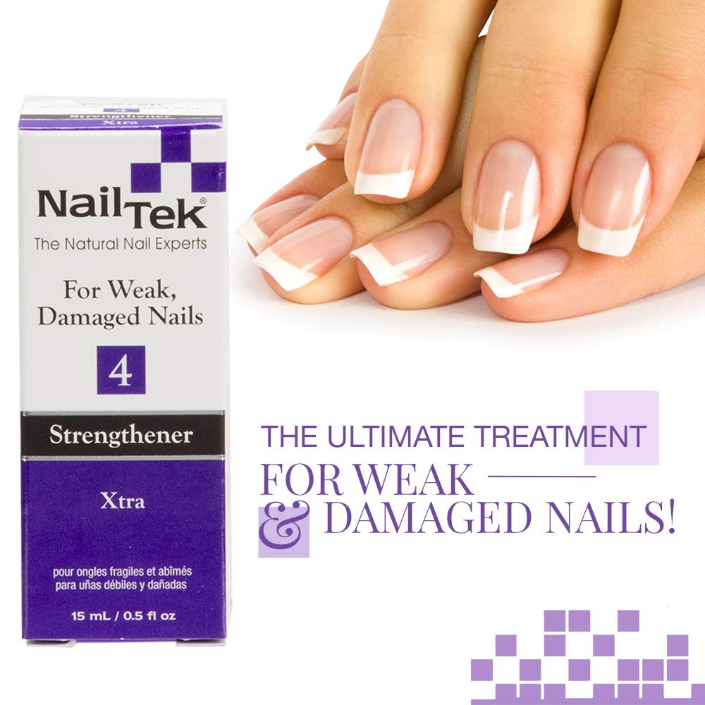 Nail Tek Xtra 4, Nail Strengthener for Weak, Severely Damaged Nails