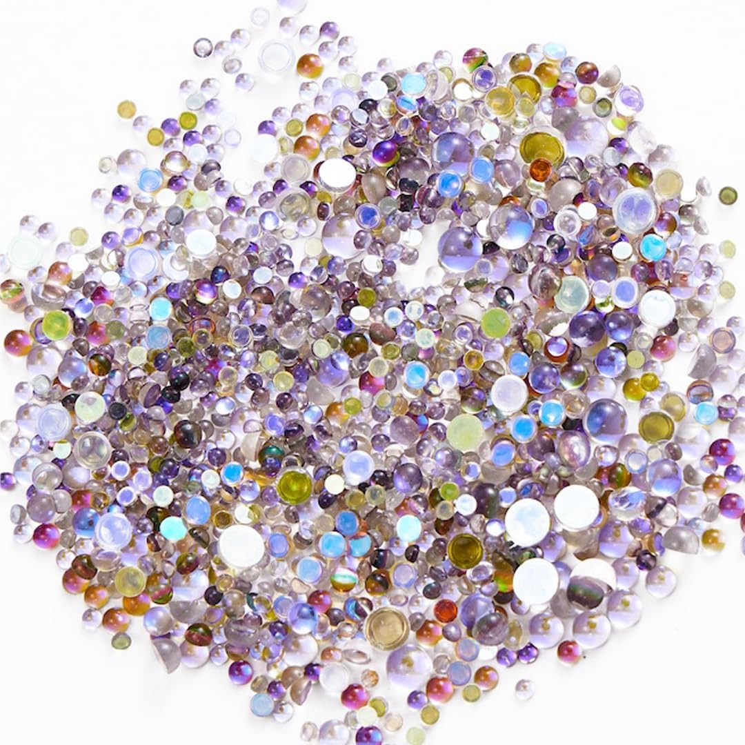 Mermaid Rhinestone Mat Candy Caramel Stone Mix Beaded Nail Art Beads Blend Size