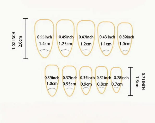 24 Pcs Press-On Nails Long Stiletto Glossy Black Ombre