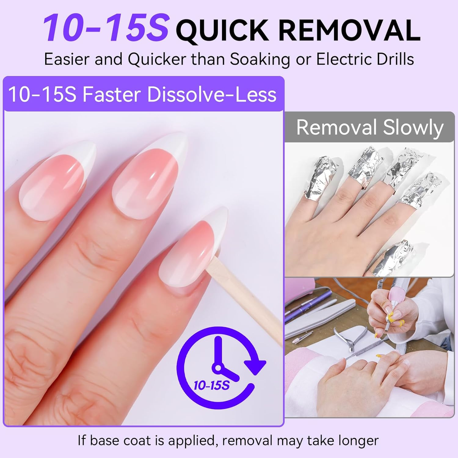 Nail Glue and Remover Kit: Super Strong Solid Gel for Press on Tips, 30Ml Glues
