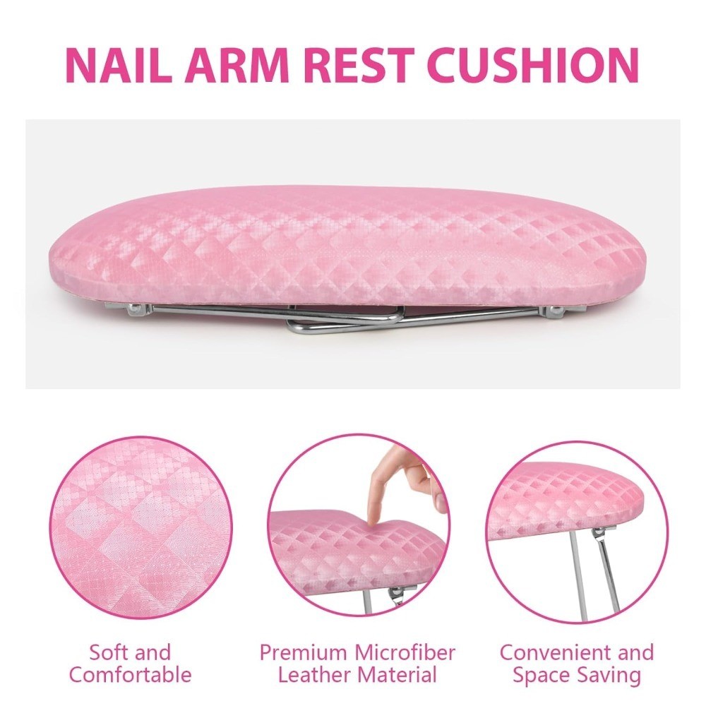 Professional Salon Nail Arm Rest Hand Pillow Cushion Microfiber Leather Manicure