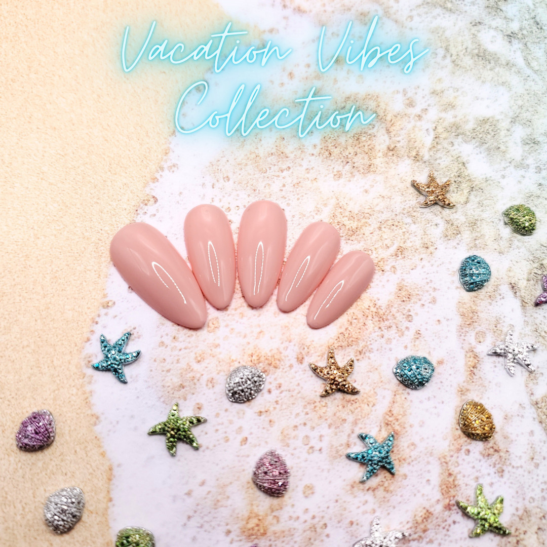 #403 Neutral Tone Pink Press On Nails | Handmade | Hard Gel Glue On Nails