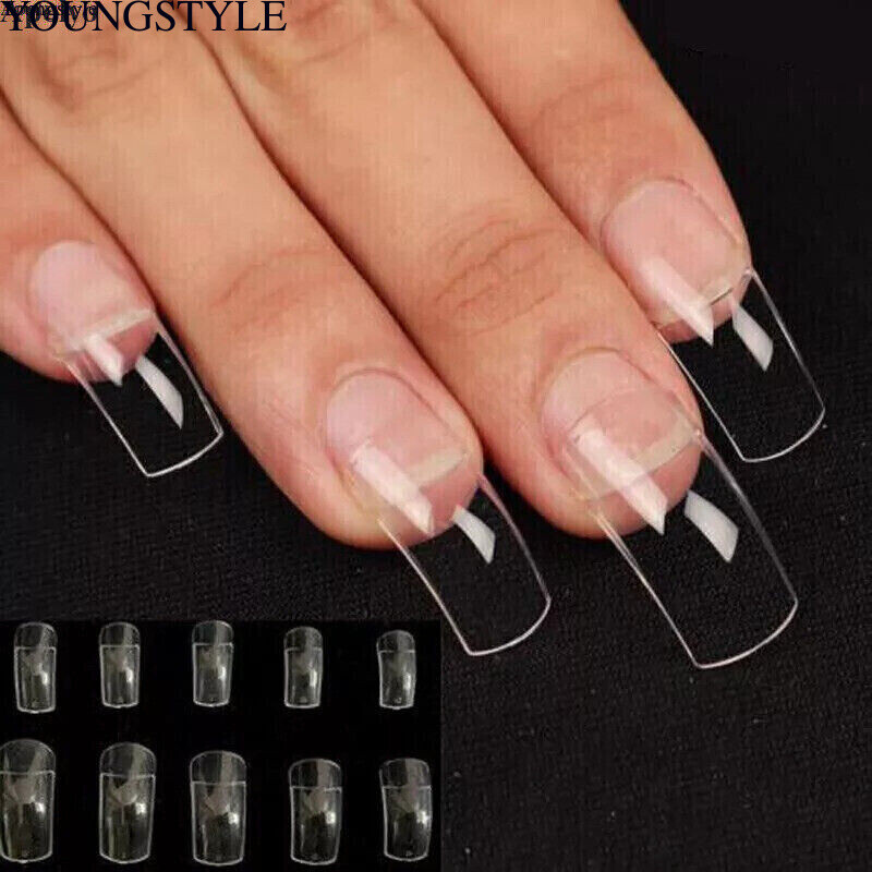 Extra-curve Hawk Nail Tips – Acrylic Half Cover Nails Manicure Accessorie