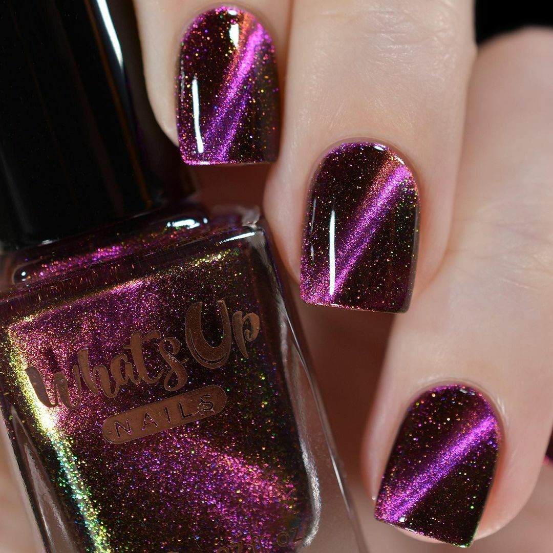 Whats Up Nails – Horsehead Nebula Regular Polish (Purple Duochrome Magnetic)