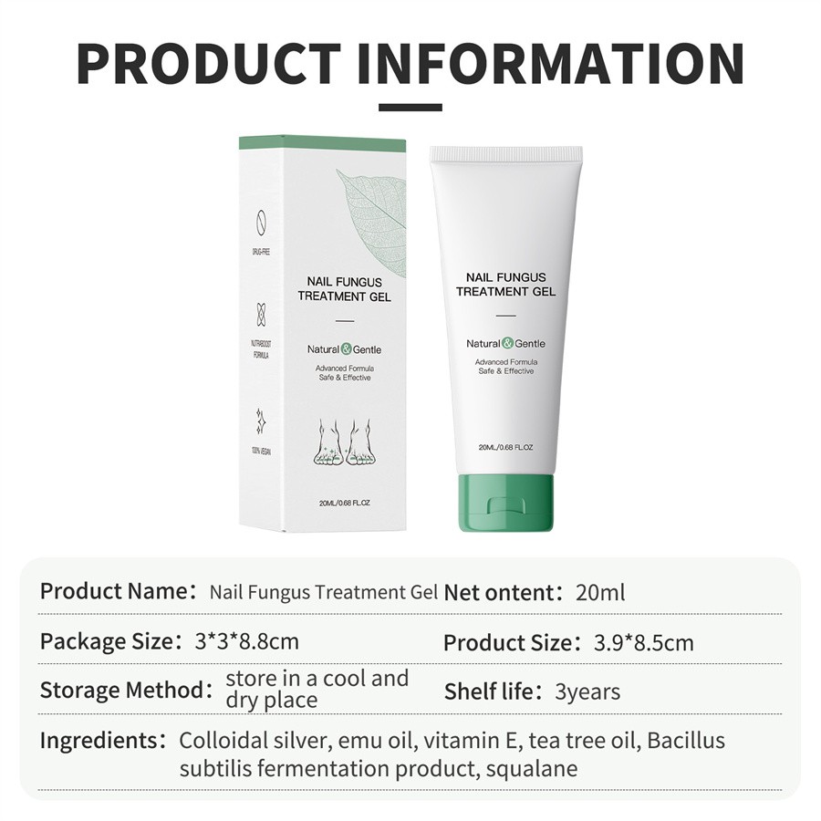 Nutraboost Nail Fungus Treatment Gel, Nail Fungus, Fungus Cream 2025 NEW （1PC）