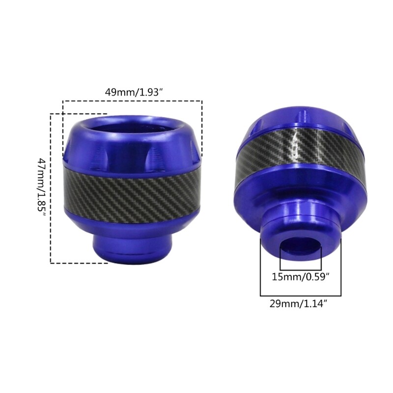 2x Universal Motorcycle Falling Protector Explosion-proof Front Fork Cups Slider