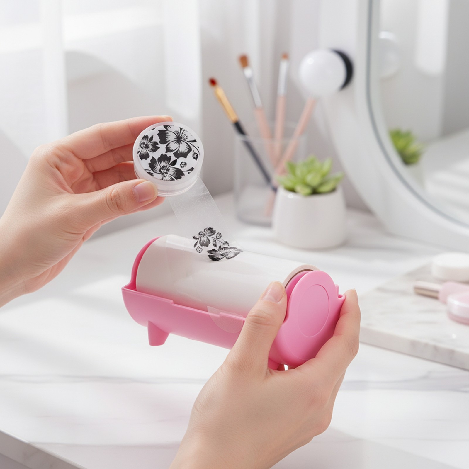 Rolls Nail Stamper Cleaner Instant Cleaning Tool For Nail Art Easy To Use