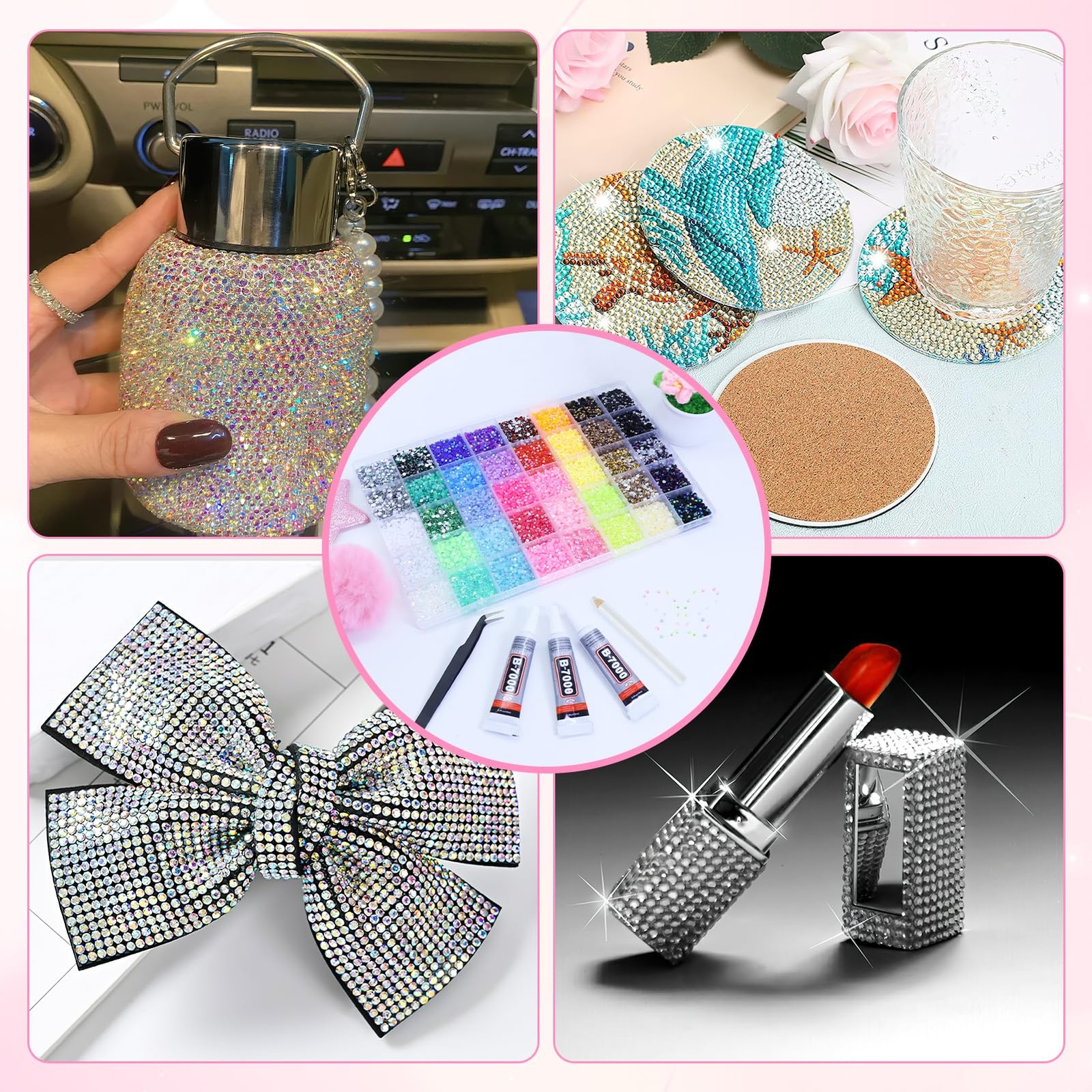 40 Colors Resin Jelly Rhinestones for Bedazzling,3mm 32000 Pcs Bedazzler Kit …