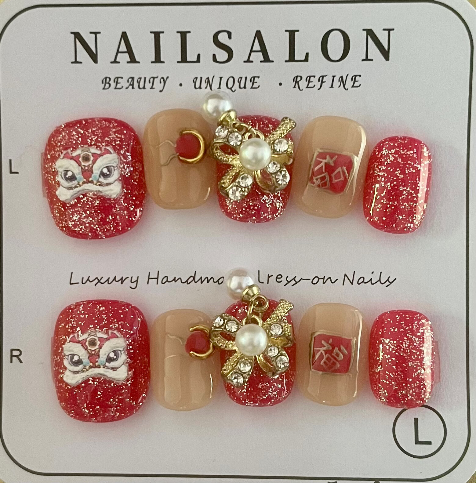 25Set Lot Price $111.9,100%Hand Made press on Nail, Free Glue&Essential Tools