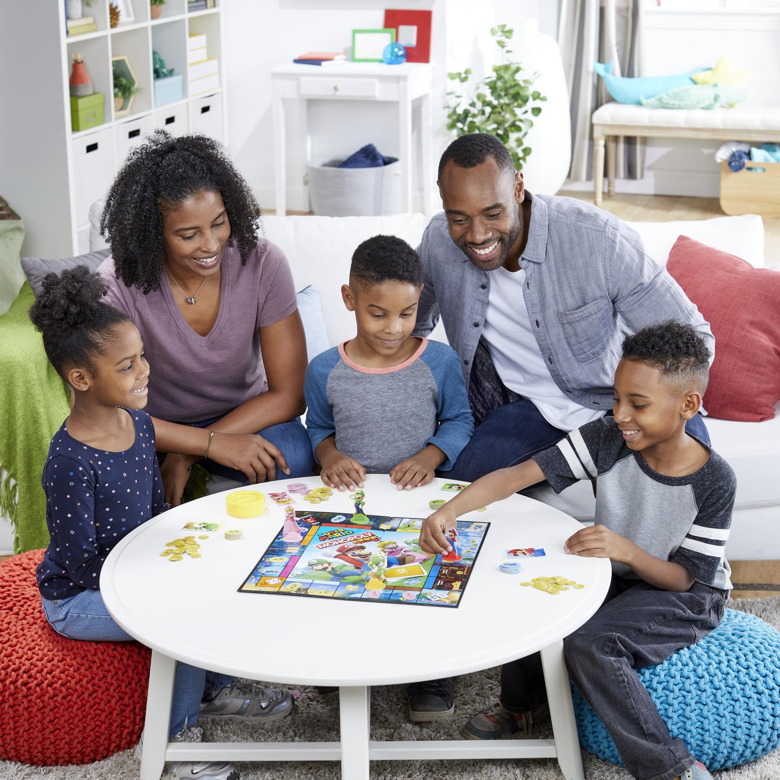 Monopoly Junior Super Mario Edition Board Game, Fun Compact, Multicolored