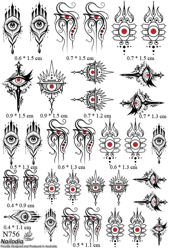 Spiritual Third Eye Nail Art Decal Sticker Water Transfer Slider