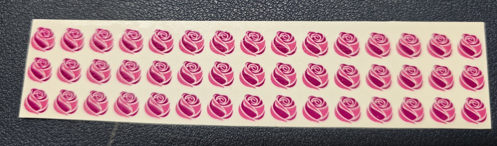 Waterslide Nail Decals Set of 45 Pink Rose