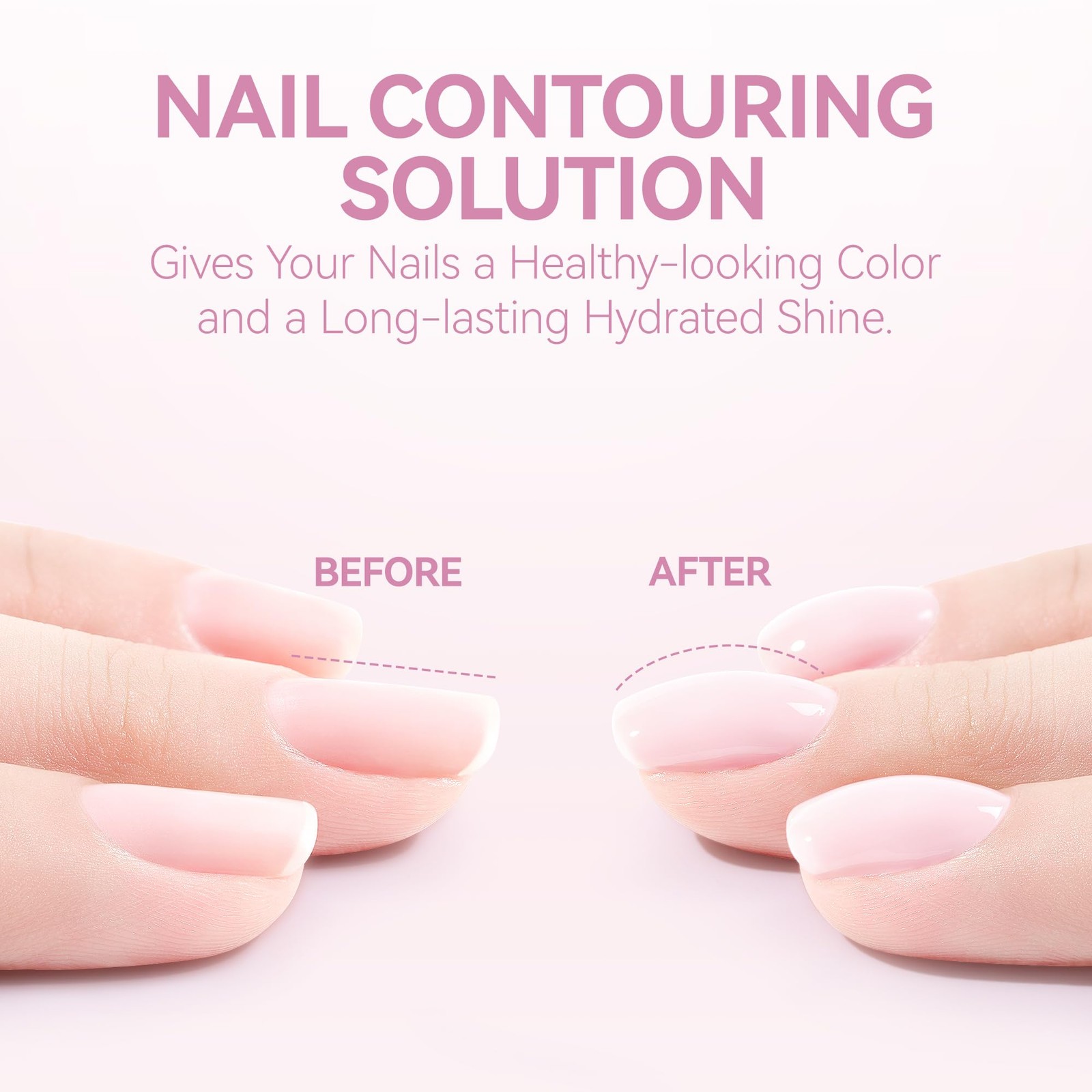 6-in-1 Jelly Nail Builder Gel: Sheer Baby Pink UV Rubber Base Gel for Apex Bu…