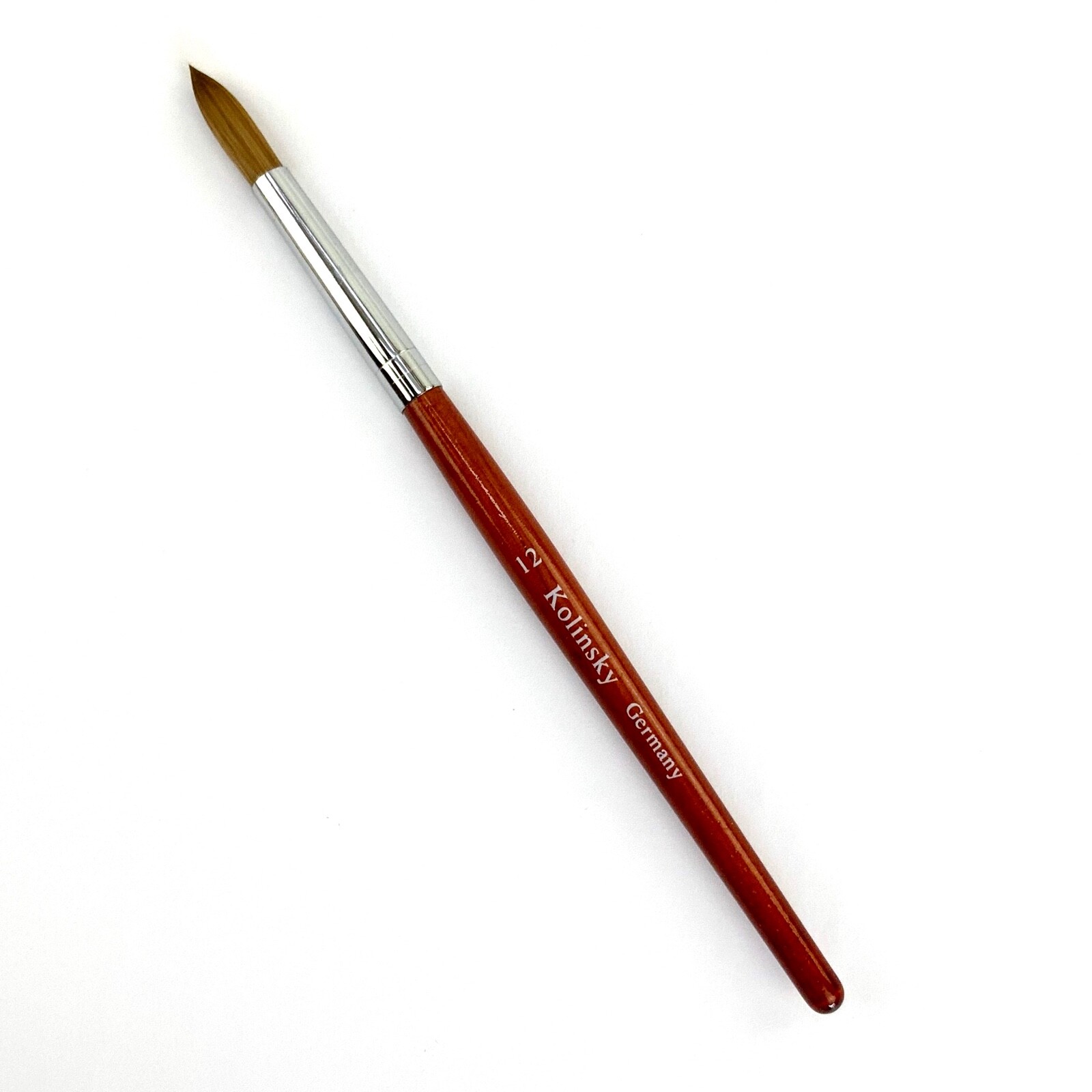 Professional Spiral Kolinsky Acrylic Nail Brush Size 12