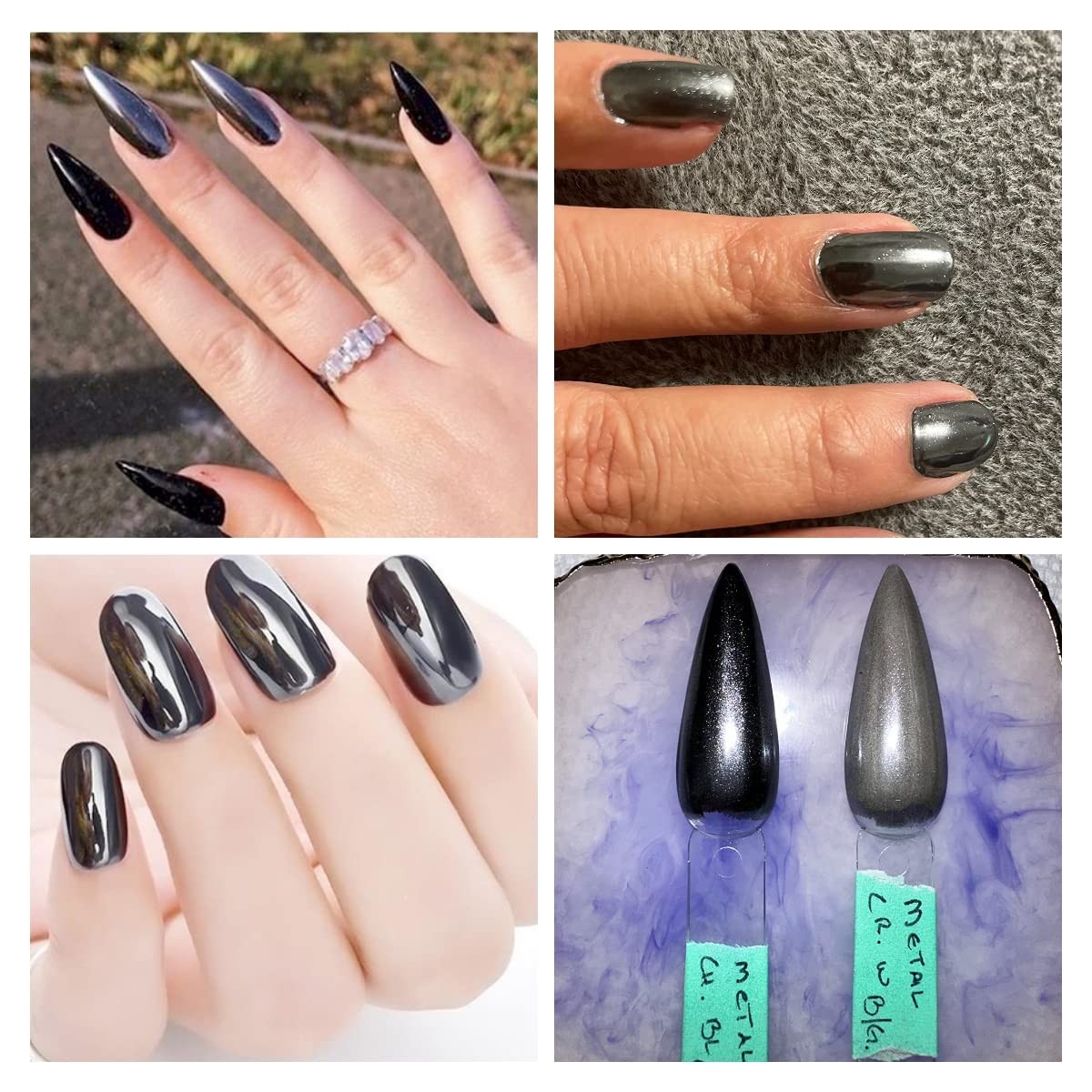 Chrome Nail Powder Mirror Effect Nail Art Pigment Glitter Dust Gel Decoration
