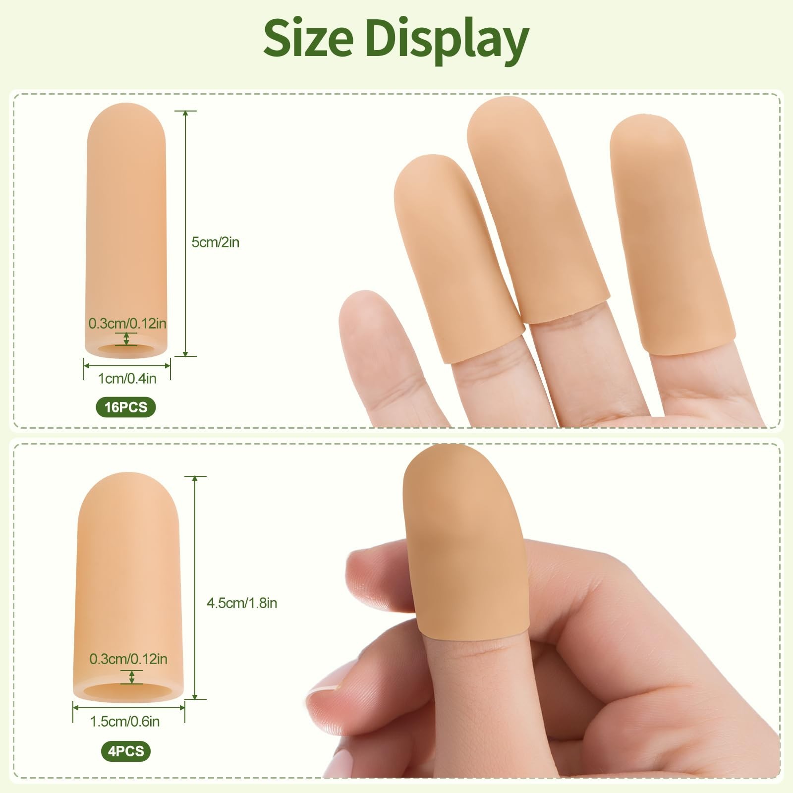 Gel Finger Cots, Silicone Finger Protectors