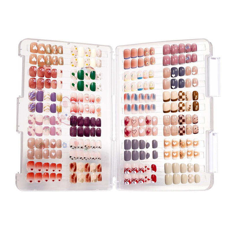 Nail Art Storage Box Nail Wear Dustproof Storage Book Display Color Card Tool