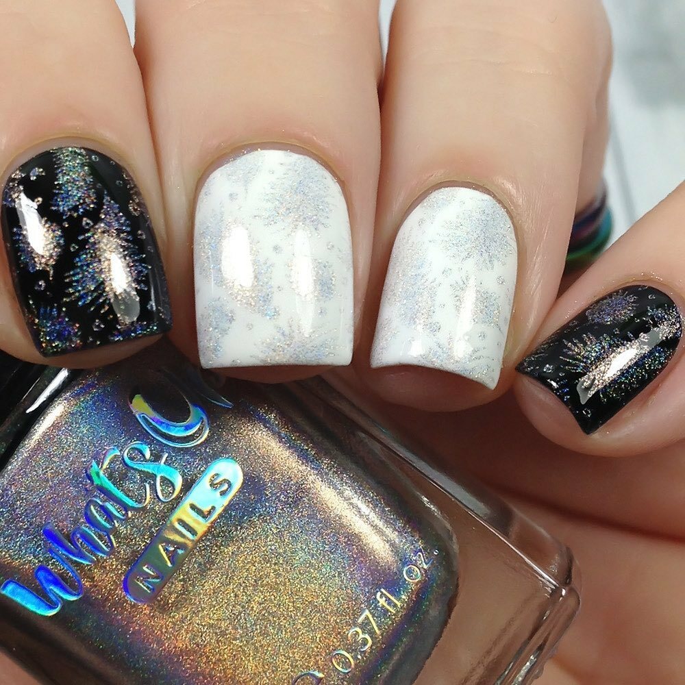 Whats Up Nails – Welcome to Holowood Stamping Polish (Silver Holo), Nail Polish