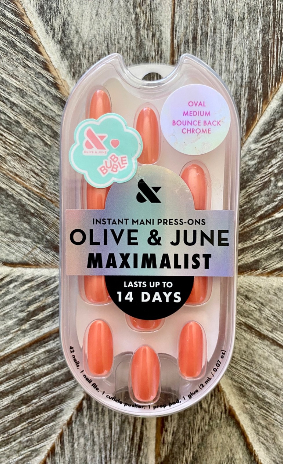 NEW Olive & June Press-On Nails Lot of Three Spring Pastels Chrome FREE SHIPPING
