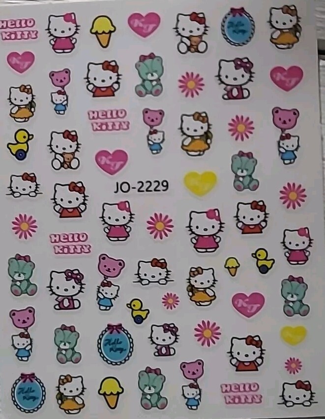 Hello Kitty Nail Art Stickers