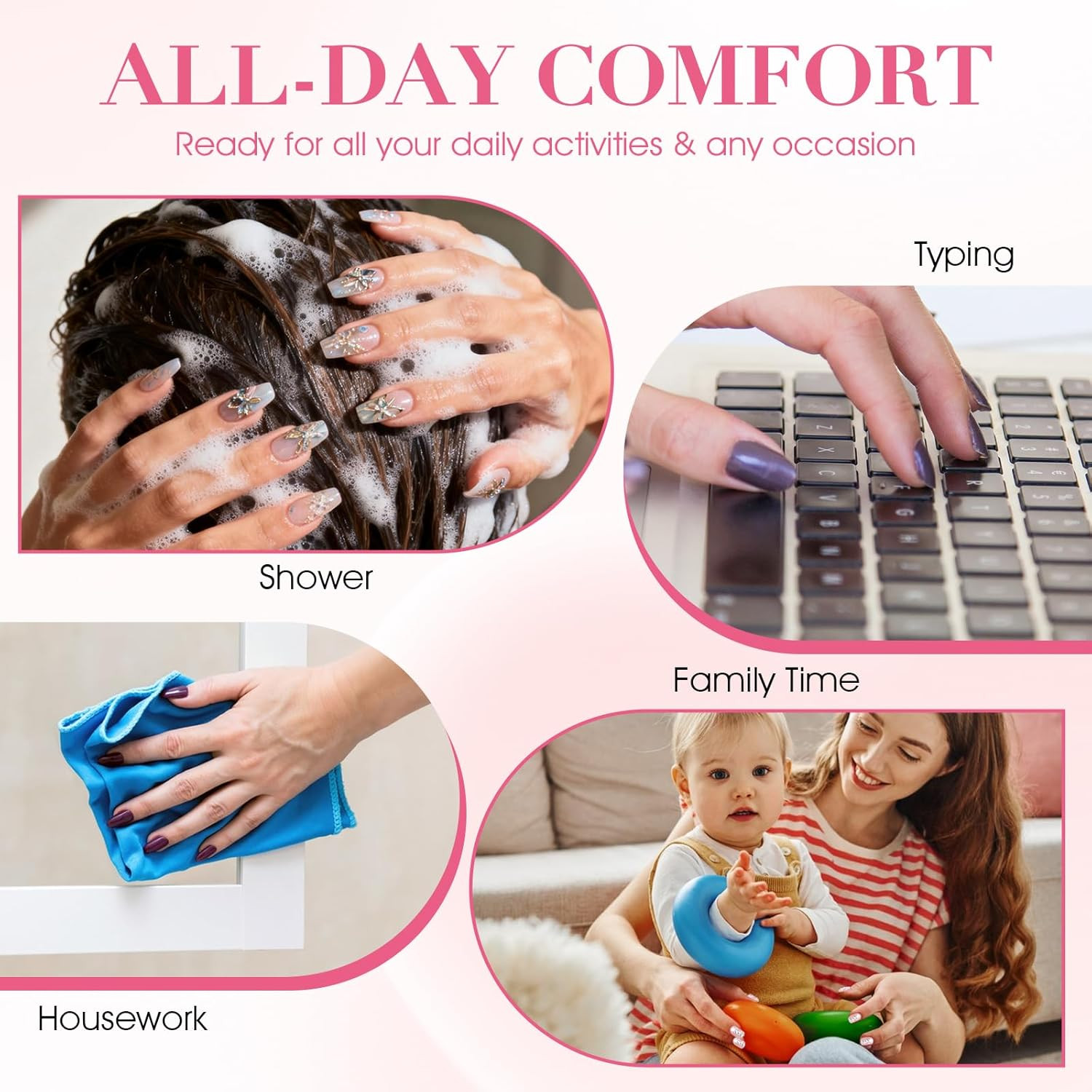 480Pcs Strong Hold Adhesive Nail Tabs for Press on Nails –20 Sheets 480Pcs 12 Si