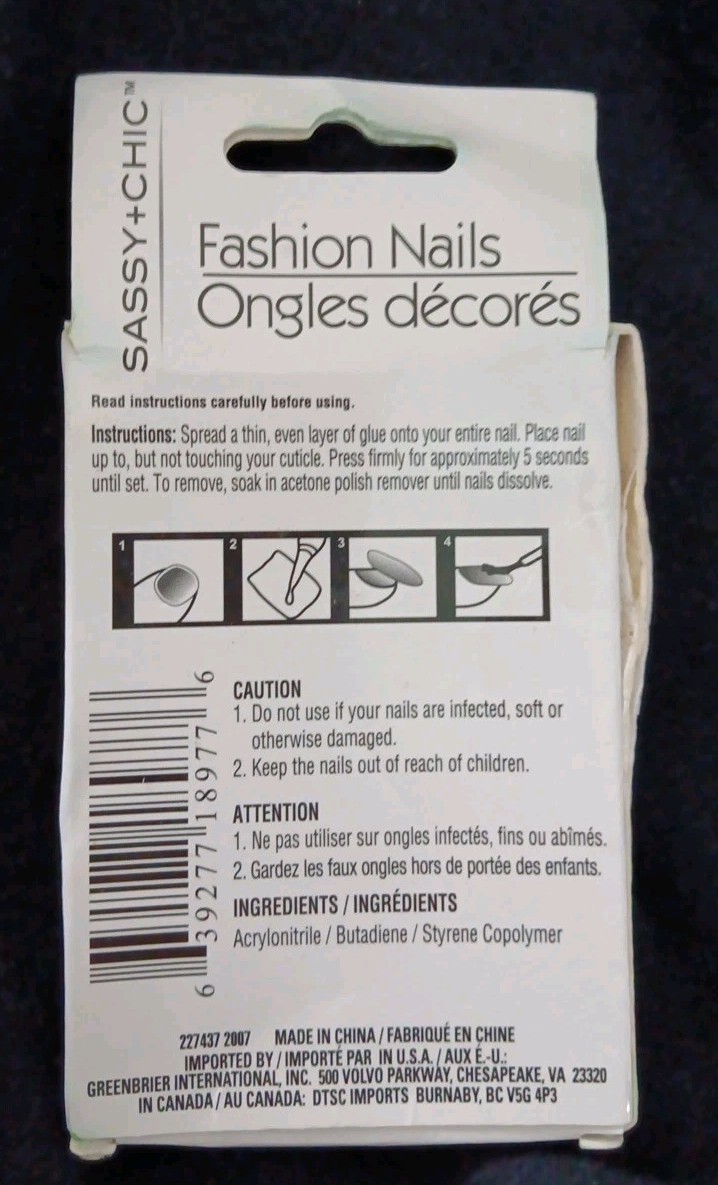 Fashion Nails Fun & Easy To Apply by Sassy+Chic