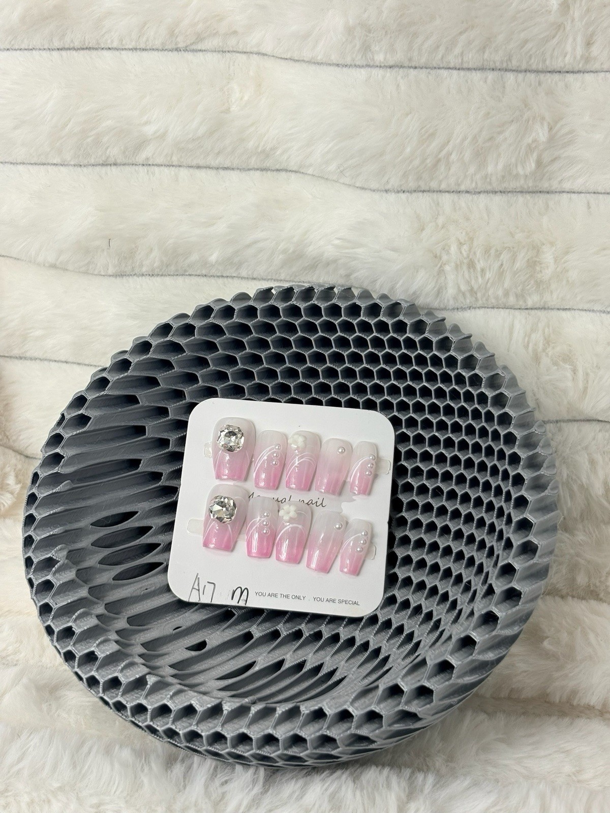 1. Medium Sized Medium Length Coffin Press On Nails | Salon Quality Nails |