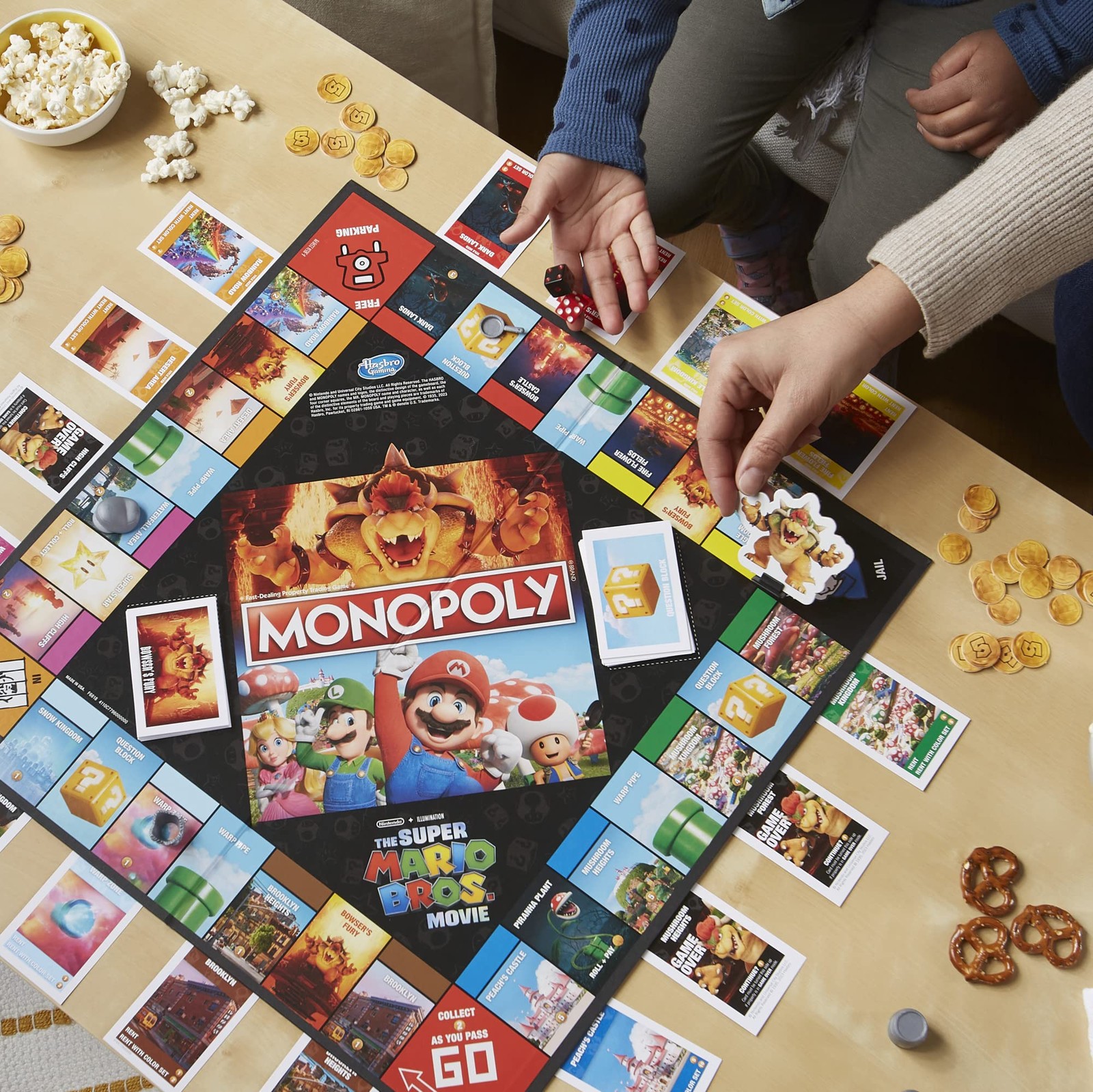 Monopoly The Super Mario Bros. Movie 10.51 x 15.75 x 0.1 inches, Multi-color