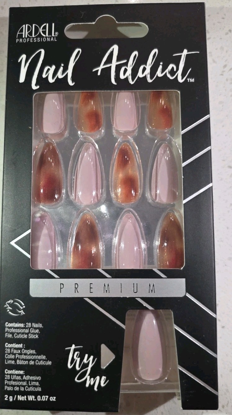 Ardell Nail Addict Amber Glass
