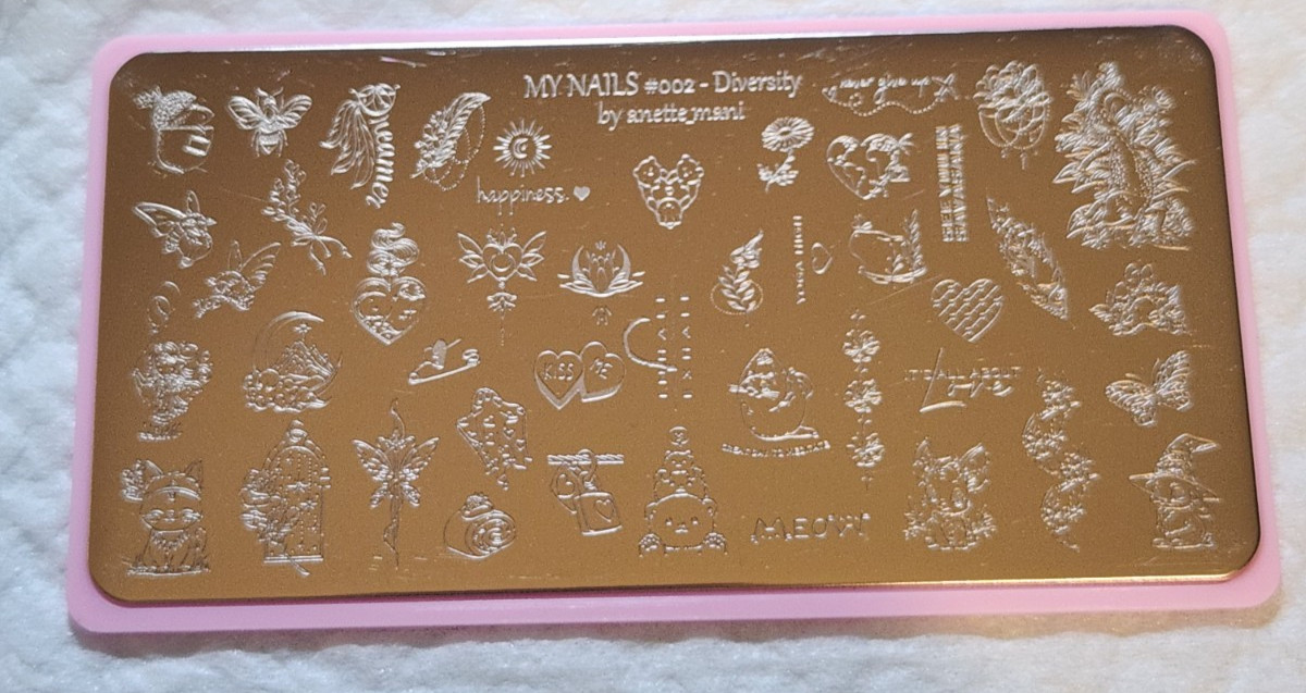 MY NAILS #002 – Diversity Nail Stamping Plate by Annette Mani