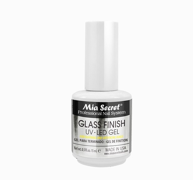 Mia Secret Glass Finish UV LED Gel for Natural Nails Soak off Clear Gel