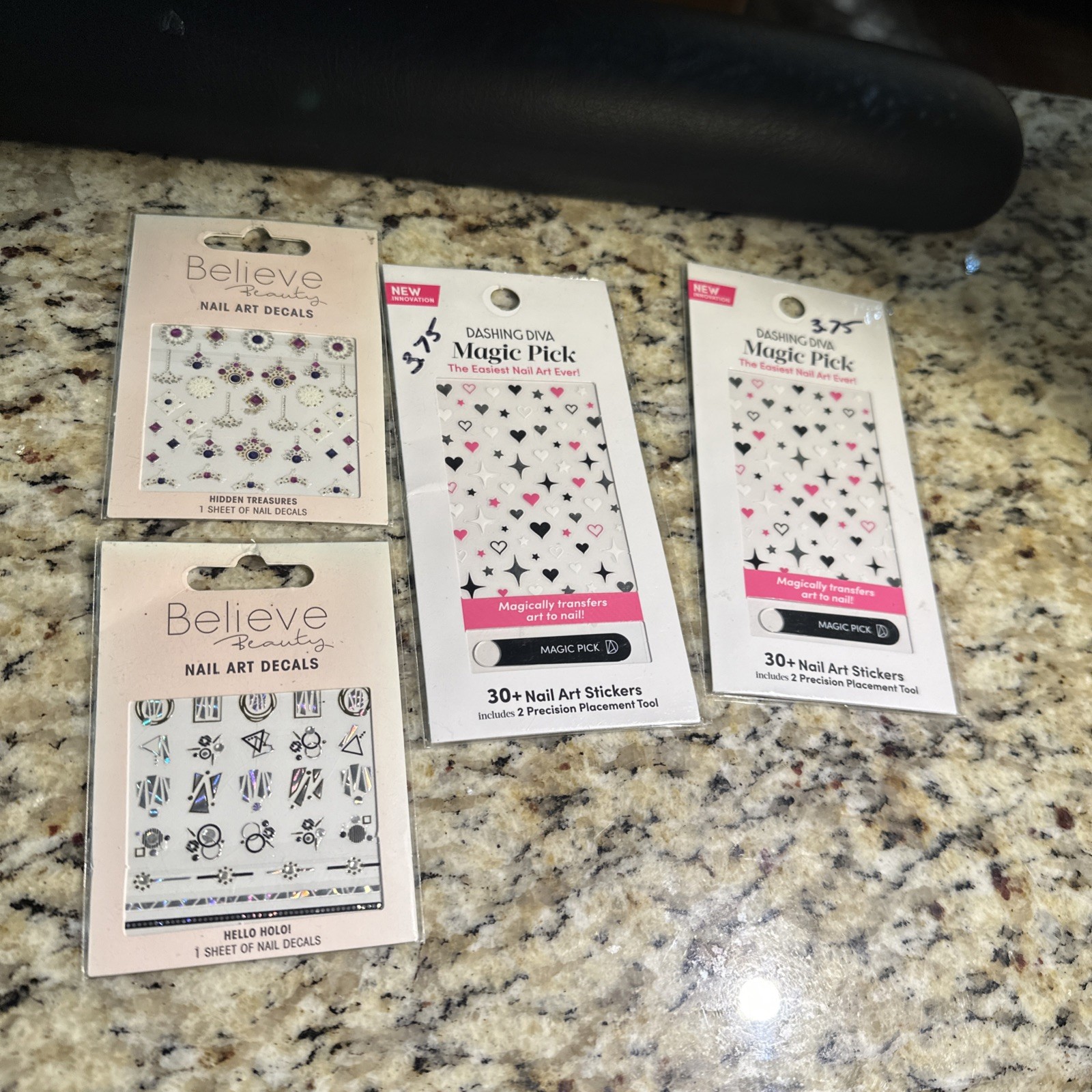 Dashing Diva Magic Pick Nail Art Stickers Sealed “dream Angel” Lot Of 4