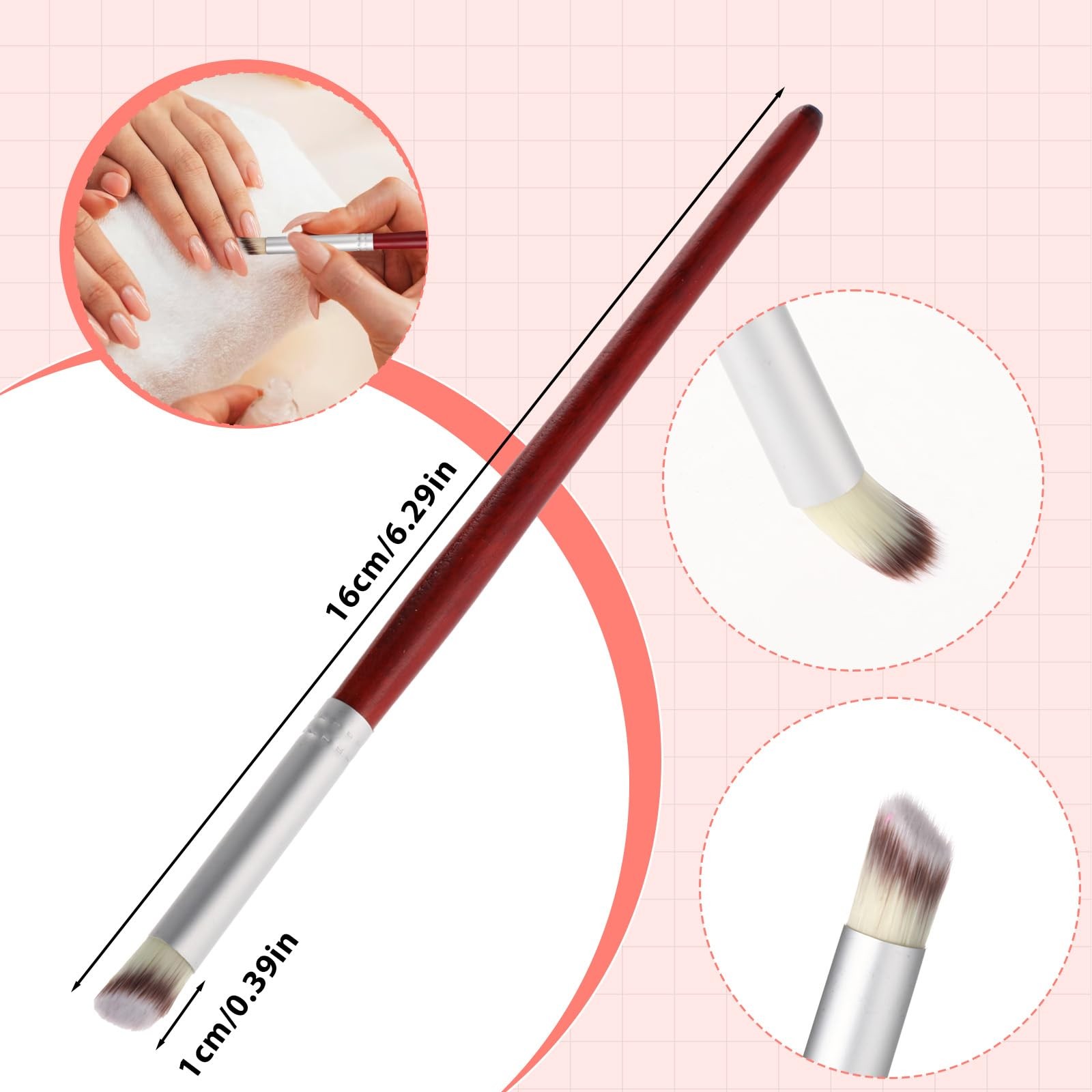 5 Pack Ombre Nail Art Brushes Double Head Sponge Pen Nail Design Tools