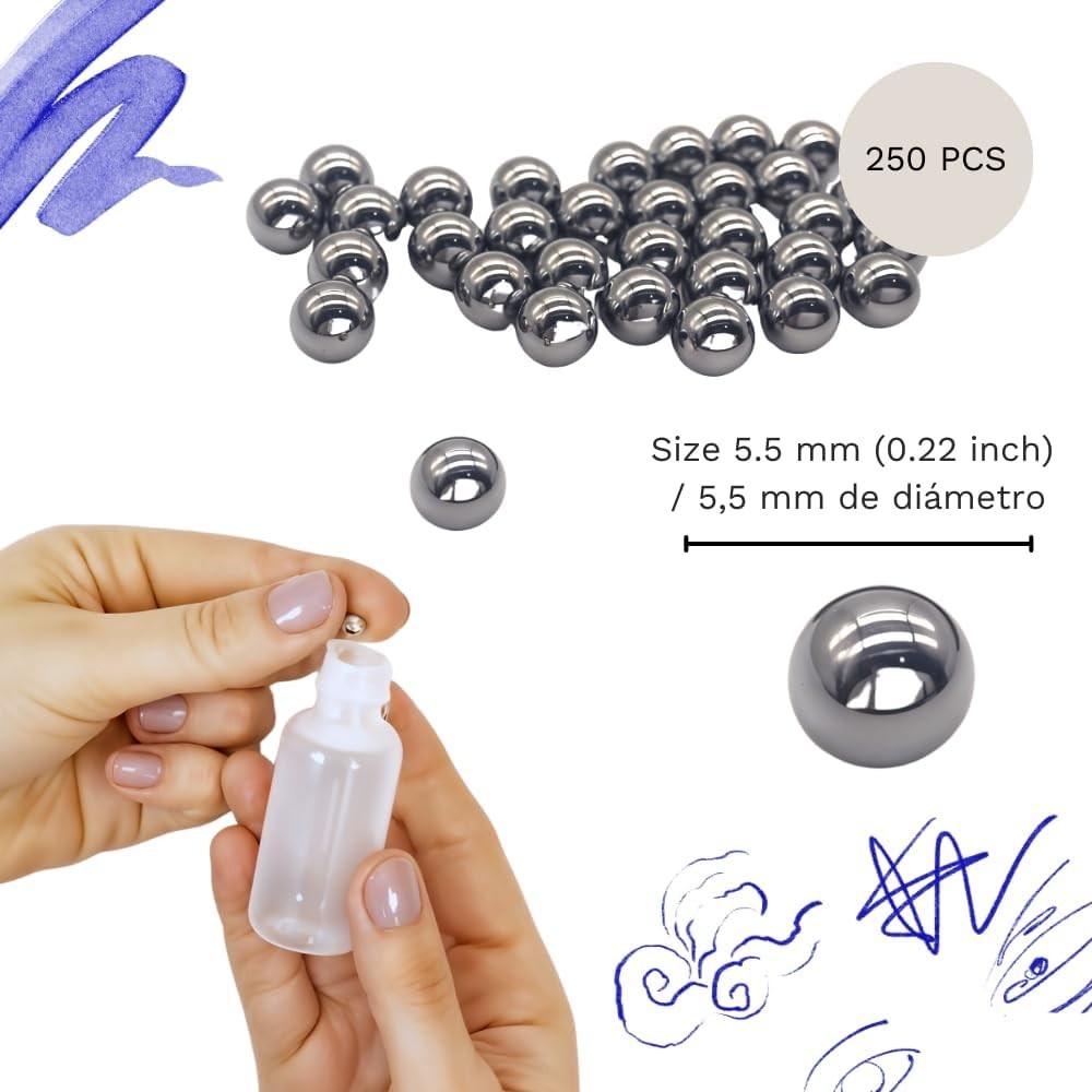 Multi-Functional Stainless Steel Mixing Balls – 5 mm Pack of 250 for Paint