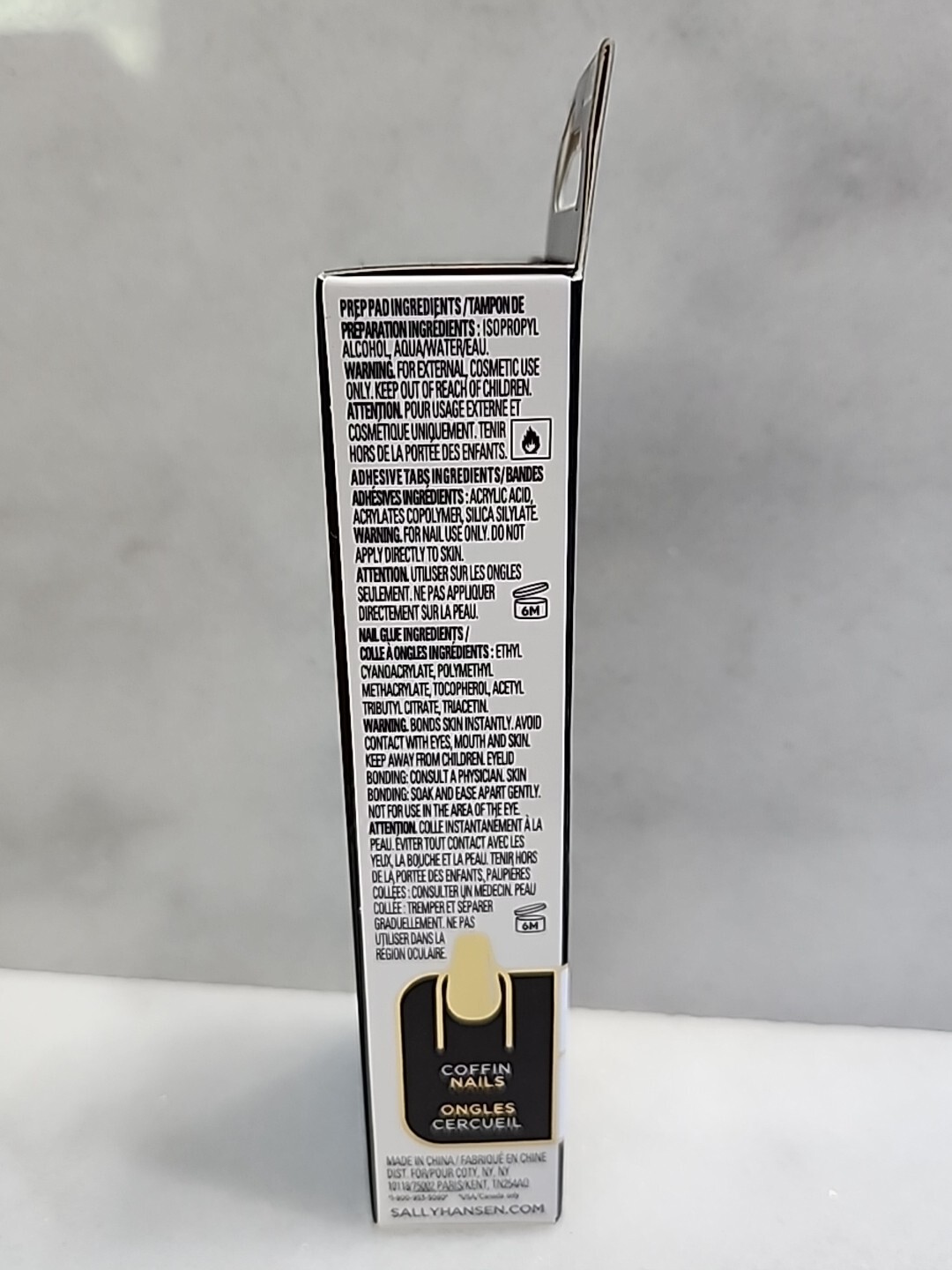 1 Sally Hansen Salon Effects Perfect Manicure 24 Coffin Nails CO321 Onyx-pected