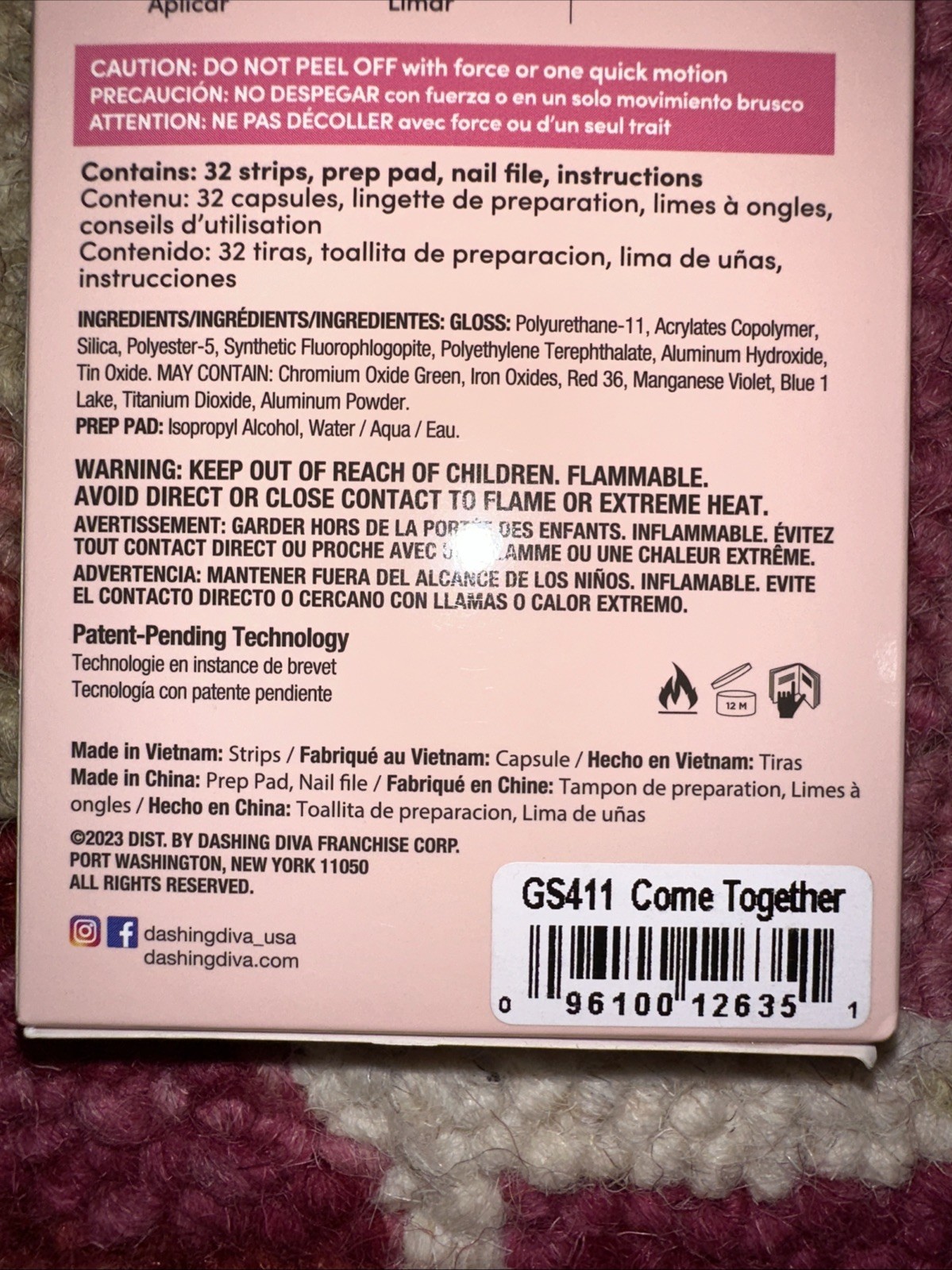 NEW Dashing Diva GLOSS Ultra Shine Gel Palette – Come Together, 32 Count GS411