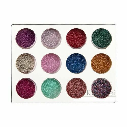 12 Colors Caviar mini Balls Micro Beads Kit Nail Art Acrylic UV DIY Decoration