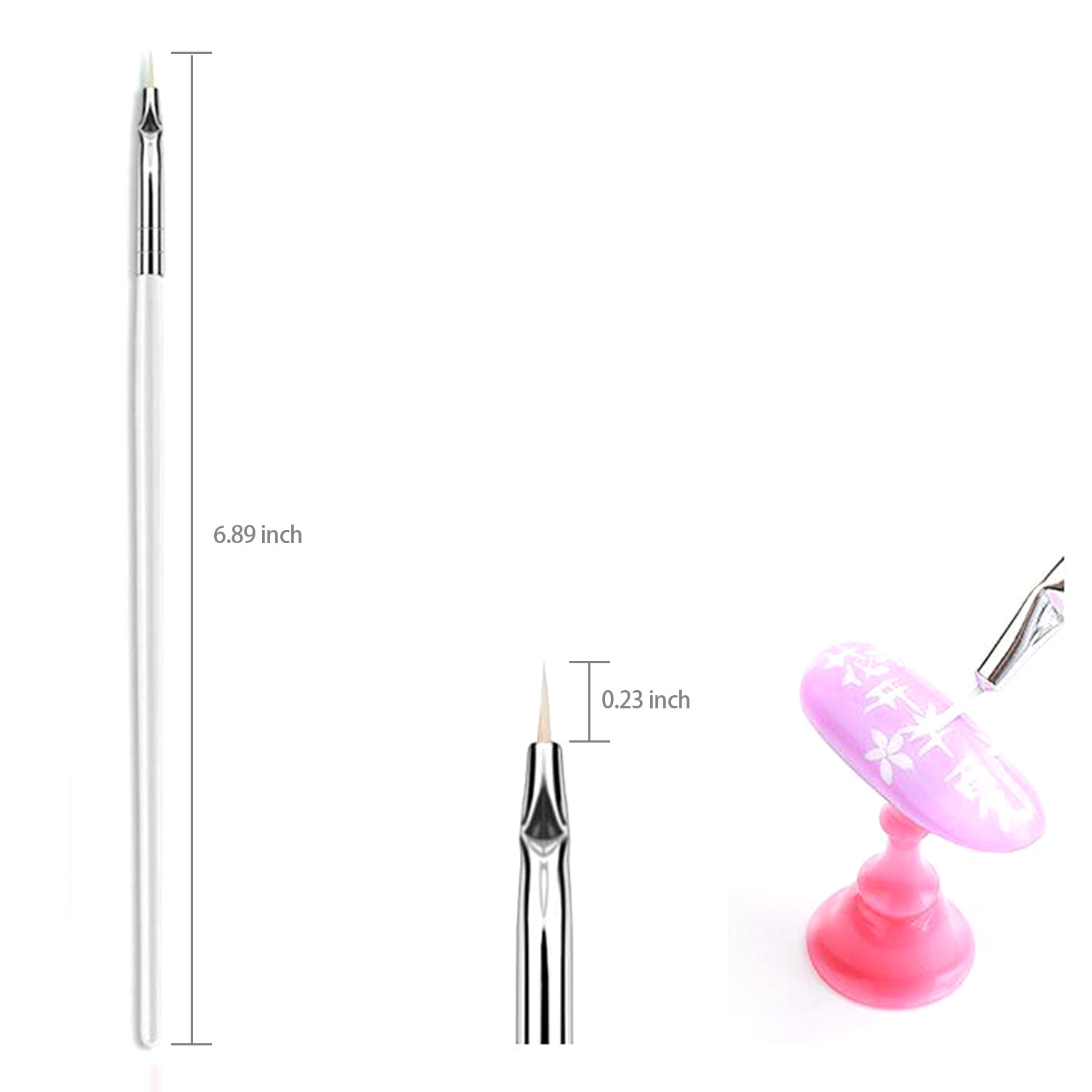 20 pcs Nail Art Gel Design Pen Painting Polish Brush Dotting Drawing Tools Set
