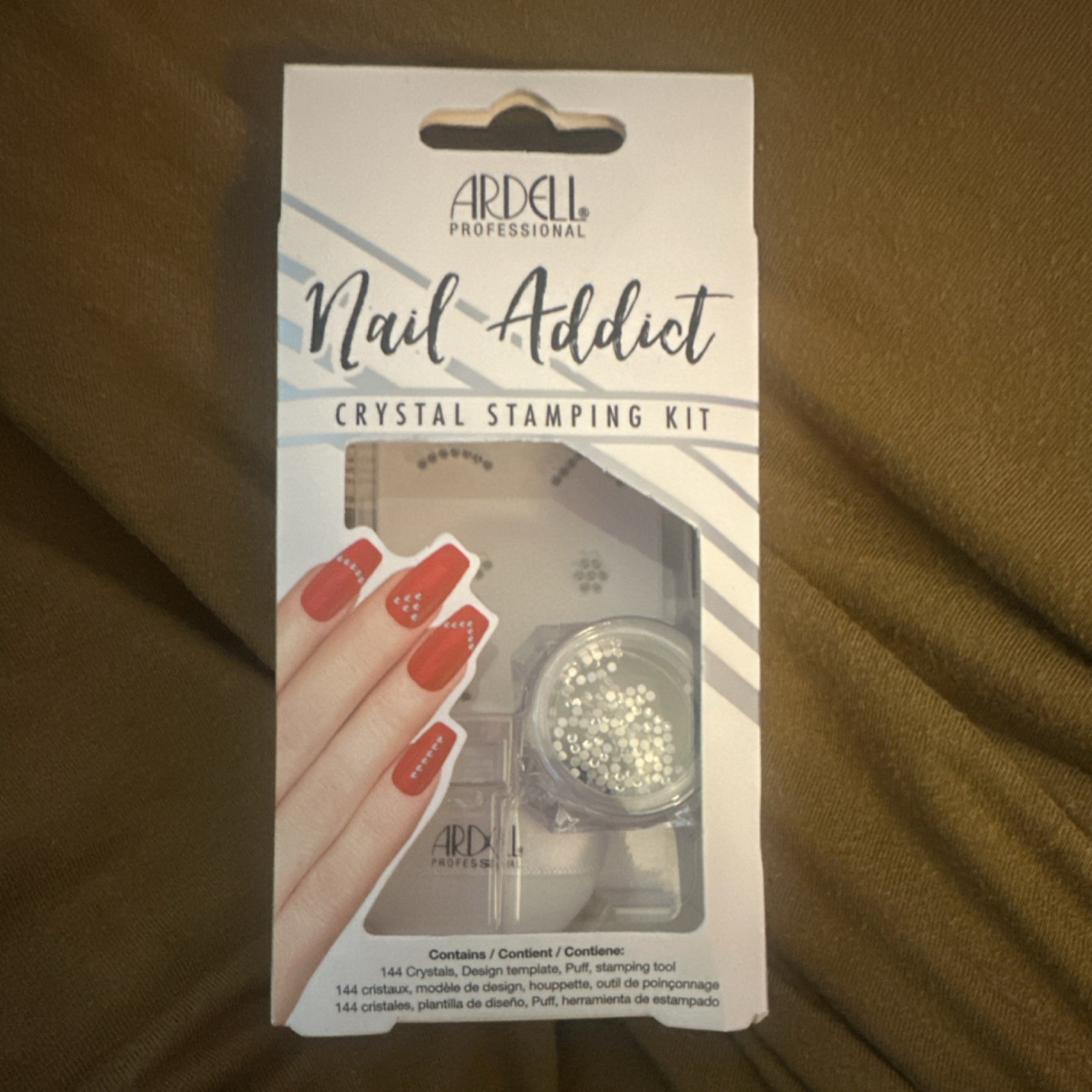 Ardell Crystal Stamping Kit Clear Bling Effect Nail Art Easy to Use Tool