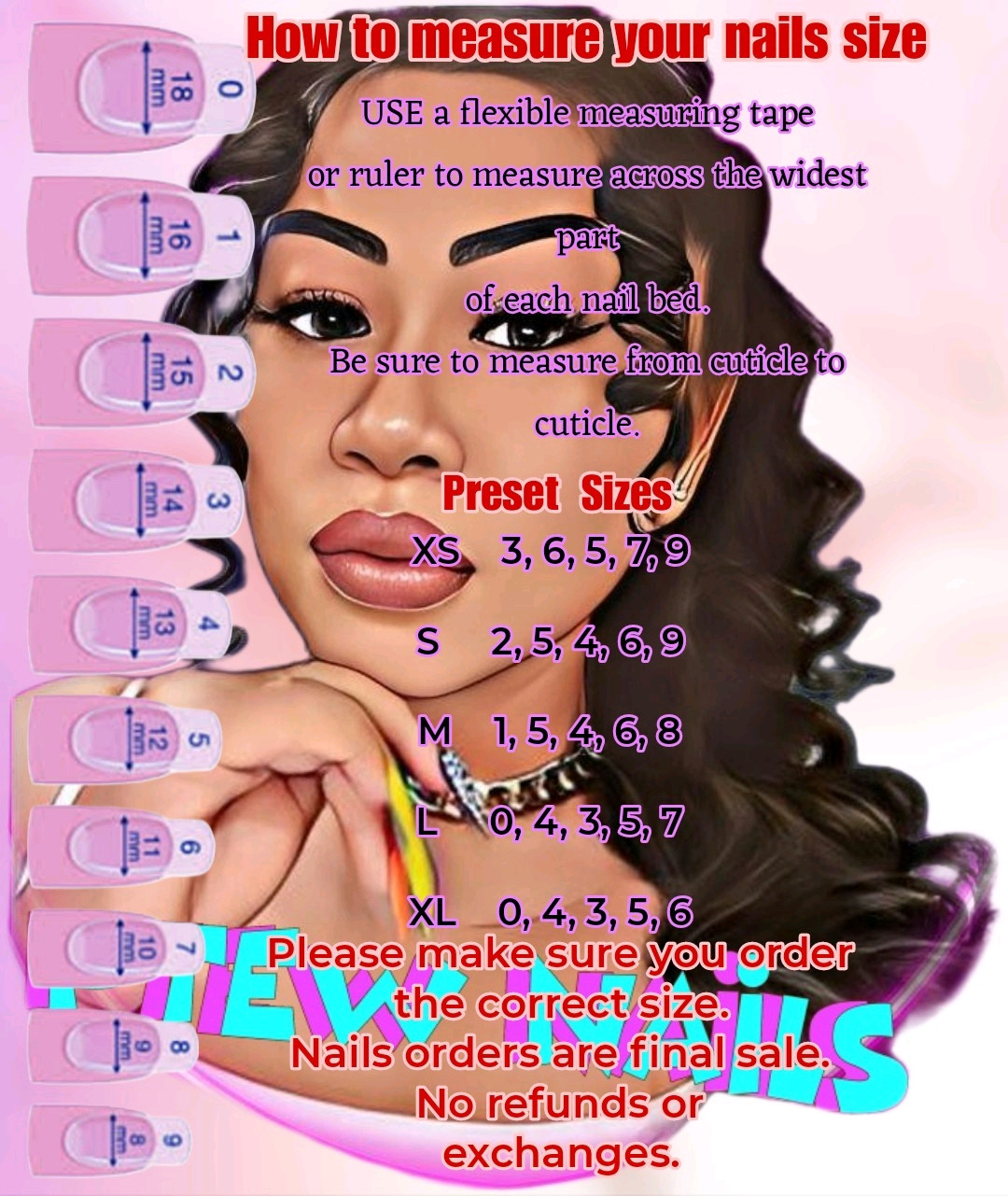 Handmade Press On Nails,3D Girlie’s Nails, Medium Size 1,5,4,6,8 Long Duck