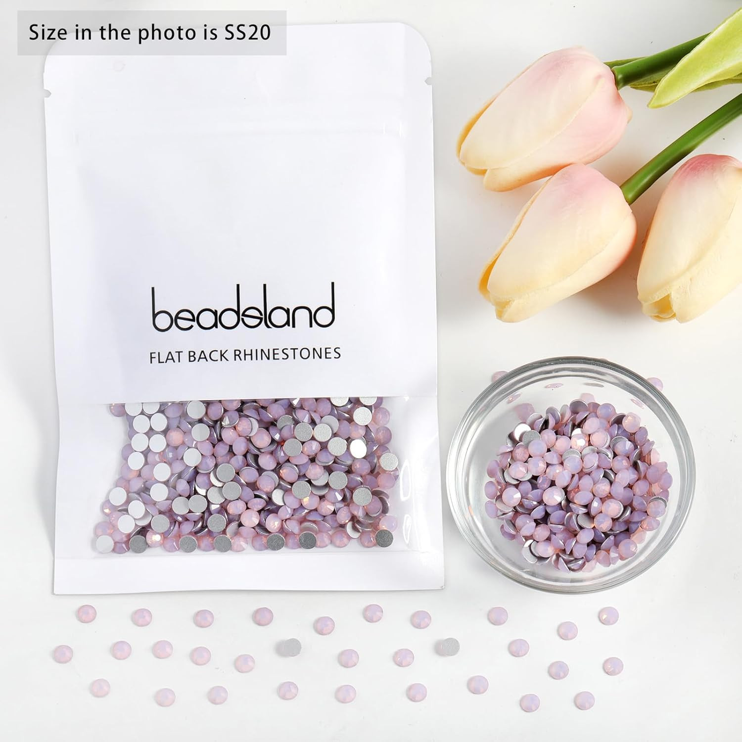 1440Pcs Flat Back Crystal Rhinestones round Gems for Nail Art and Craft Glue Fix