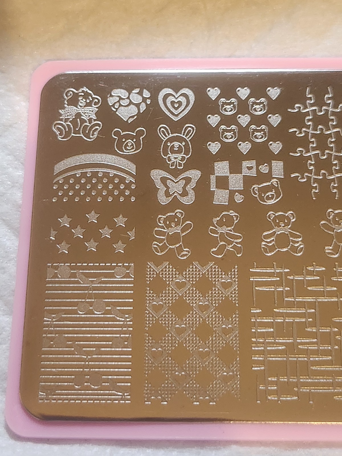 Teddy Bear Nail Stamping Plate (FG-067)