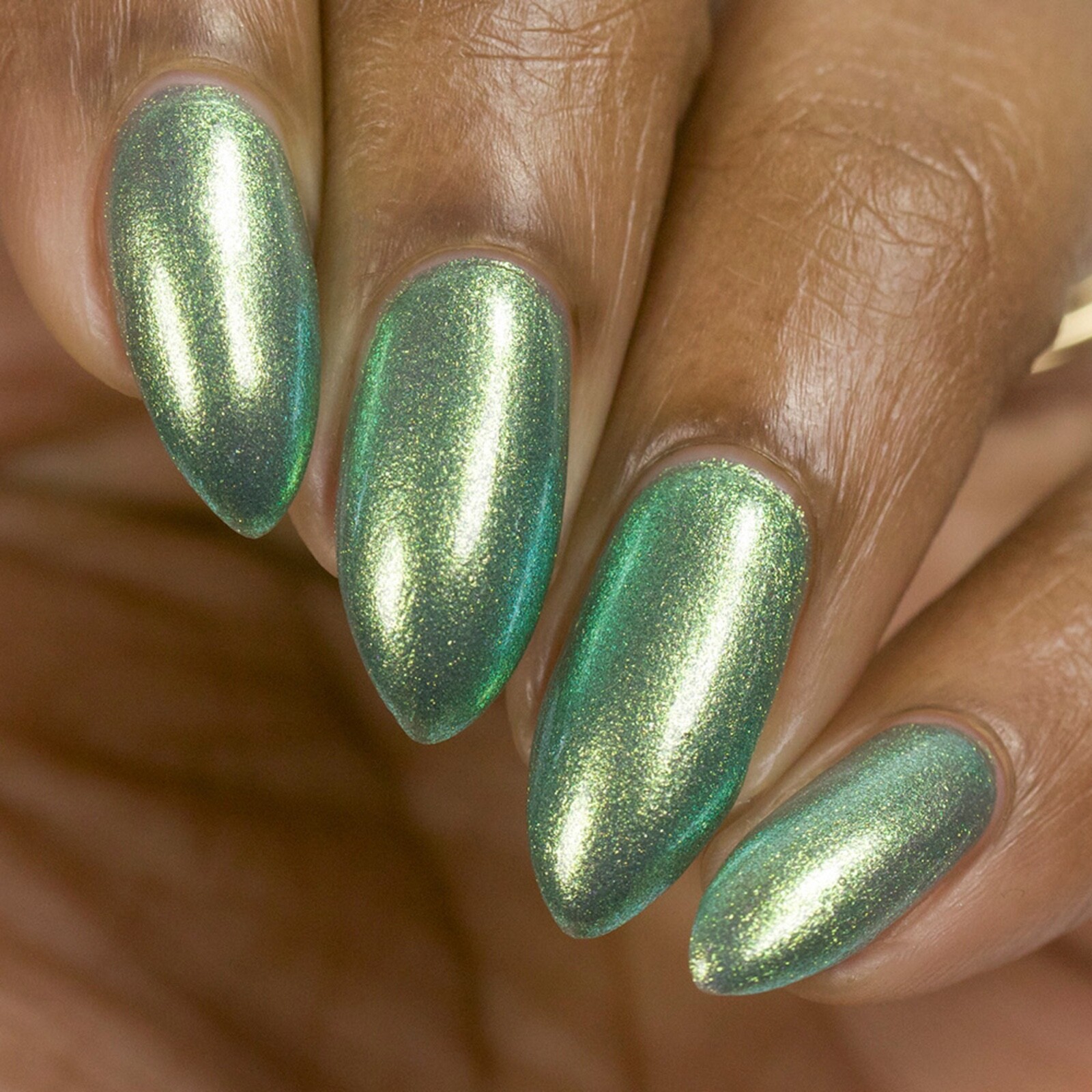 Peridot Nail Polish (Green Duochrome) Nail Polish for Nail Art