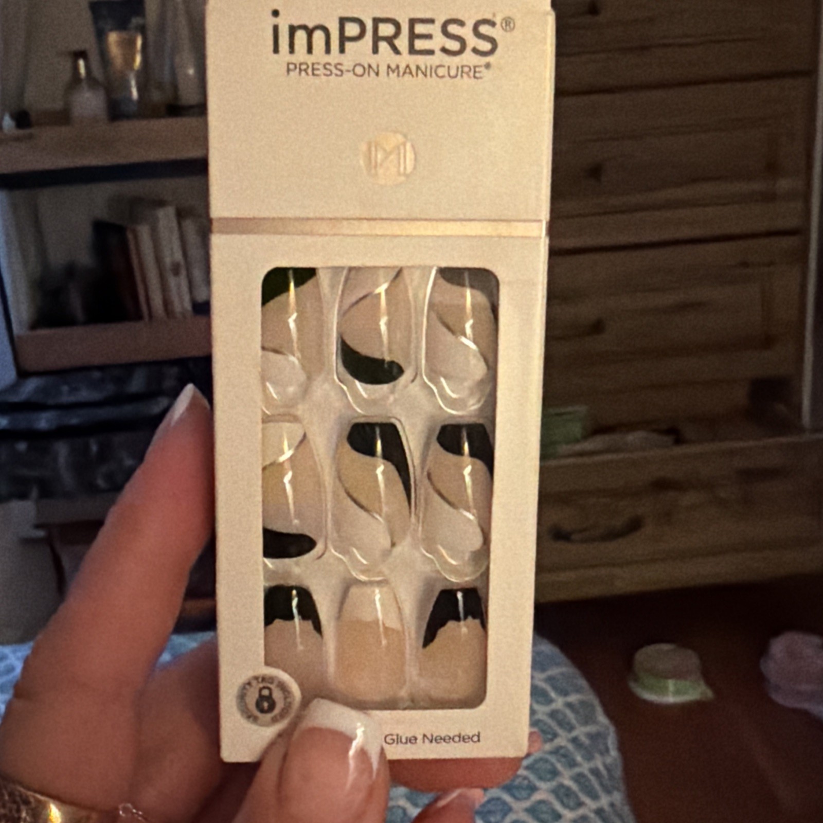 Lot of 5- Kiss ImPress Press On Manicure Nails No Glue – 30 Count ea pack (120)
